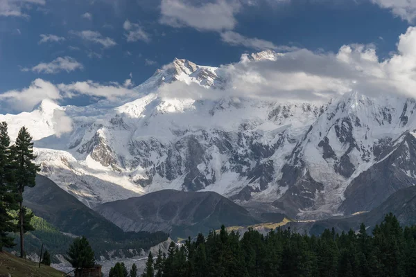 Nanga Parbat masyw górski w bajki łąka, Czilas, Gilgit Bal — Zdjęcie stockowe