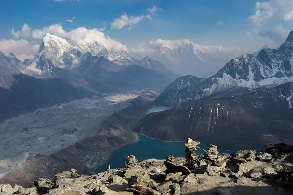 Himalaya Dağları Gokyo Ri, Everest bölgesi, Nepal görüntülemek