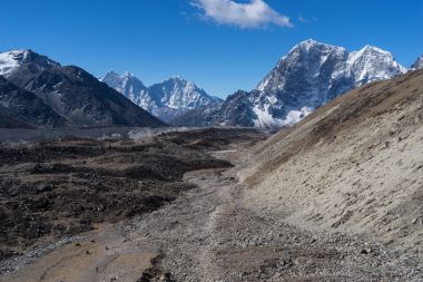 Trekking izi Ebc, Everest bölgesi, Nepa Lobuche Köyü