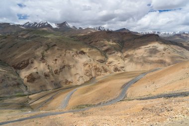 Güzel manzara Manali Leh karayolu, Leh, Ladakh, Hindistan
