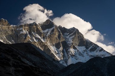Lhotse dağ tepe bir sabah, Everest bölgesi, Nepal