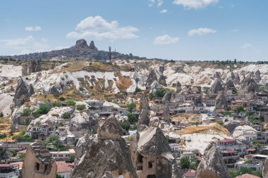 Kapadokya 'daki Goreme kasabası, Türkiye' nin merkezi Anadolu, Asya
