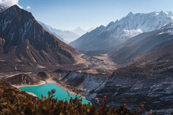 Samaguansk Manaslu Krets Vandring Himalaya Bergskedja Nepal Asien — Stockfoto