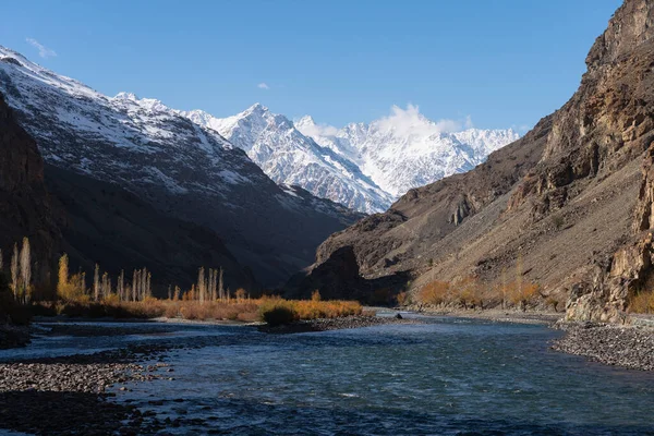 Долина Фандера Восени Гілгіт Балтистан Півночі Пакистану Азії — стокове фото