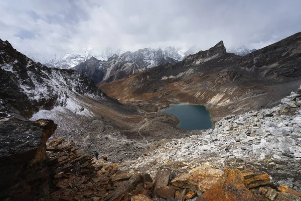 Top Uitzicht Renjo Pass Himalaya Gebergte Everest Basiskamp Trekking Nepal — Stockfoto