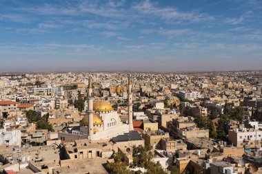 Madaba 'nın en iyi manzarası, Ürdün, Arap ve Asya' daki Mozaik şehri.