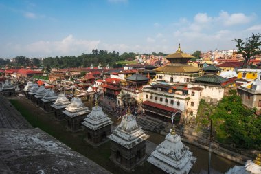 Peştupatinath Hindu tapınağı UNESCO dünya mirası alanı, Katmandu, Nepal, Asya 'daki en eski tapınak.