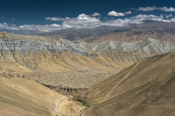 Bautiful Landscape Tibetan Plateau Upper Mustang Himalaya Mountains Range Nepal — Stock Photo, Image