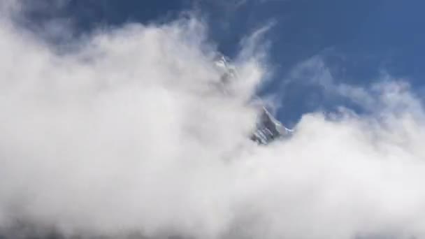 Bromo Actieve Vulkaan Berg Met Zee Van Mist Een Ochtend — Stockvideo