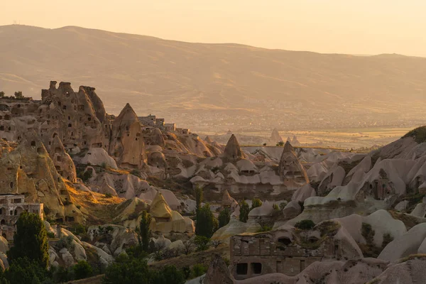 Krajobraz Kapadocji Wschodzie Słońca Środkowym Regionie Anatolii Turcja Azja — Zdjęcie stockowe