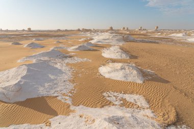 Mısır 'da bir sabah, Mısır ve Afrika' da kum desenli güzel bir manzara.
