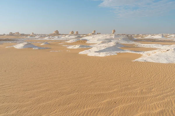 Beautiful landscape  of White desert in Egypt in a morning, Egypt, Africa