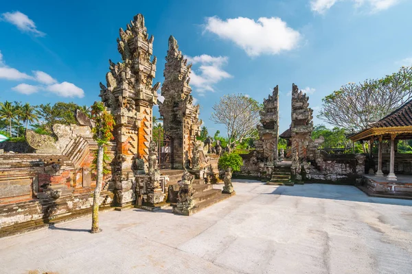 Traditionell Bali Tempelport Bali Indonesien Asien — Stockfoto