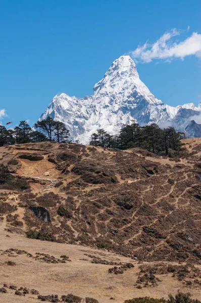 Ama Dablam Berggipfel Der Berühmteste Gipfel Everest Basislager Trekking Himalaya — Stockfoto