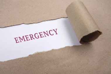 Yırtık kağıt tıbbi kavramsal kelime ile. Sağlık kavramı.