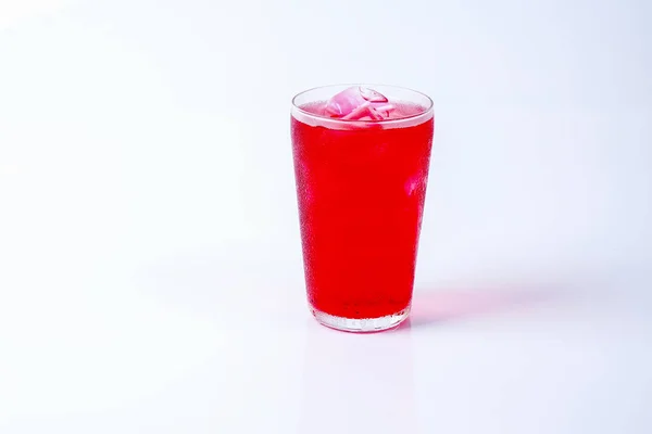 Ice rose drink isolated on white. — Stock Photo, Image