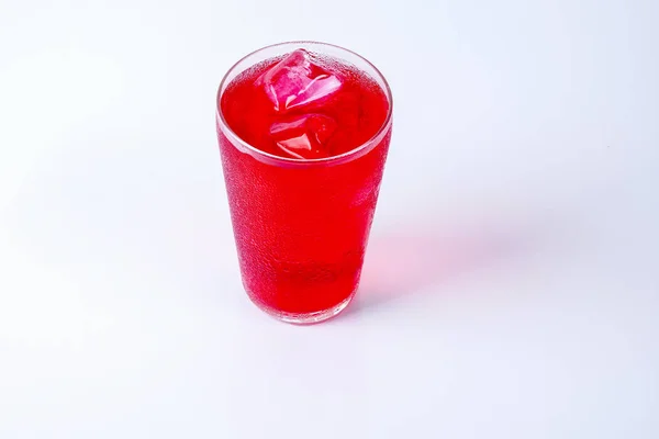 Ice rose drink isolated on white. — Stock Photo, Image