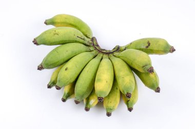 Genç beyaz arka plan üzerinde izole muz.