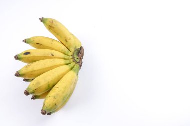 Beyaz arkaplanda izole edilmiş muz.