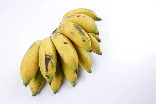 Banana isolada sobre fundo branco. — Fotografia de Stock