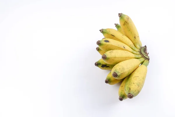 Banan isolerad på vit bakgrund. — Stockfoto