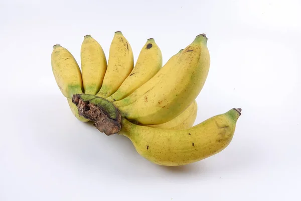 Banán elszigetelt fehér alapon. — Stock Fotó