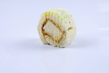 Pasta rulosu. beyaz üzerine izole.