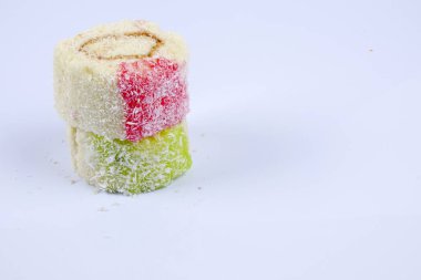 Pasta rulosu. beyaz üzerine izole.