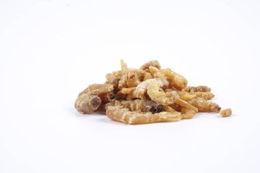 Derin kızarmış karides, karides, ziyan milanese karides beyaz arka plan üzerinde