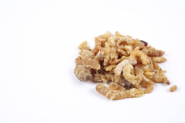 Derin kızarmış karides, karides, ziyan milanese karides beyaz arka plan üzerinde