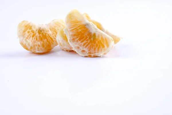 Mandarin Orange Citrus Fruit Isolated White Background — Stock Photo, Image