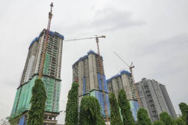 yüksek artış kat mülkiyeti binalar inşaat alanında.