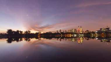 Kuala Lumpur, Malezya manzarası Titiwangsa Park.