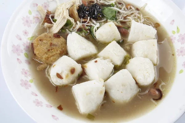 Soto fideos Indonesia alimentos aislados fondo —  Fotos de Stock