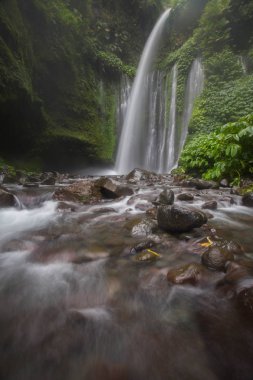 Hava Terjun Tiu Kelep Şelalesi, Senaru, Lombok, Endonezya, Güneydoğu Asya