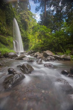 Mason kavanoza sikkeler üzerinde mavi arka ile bırakın. Kavram kaydetme.