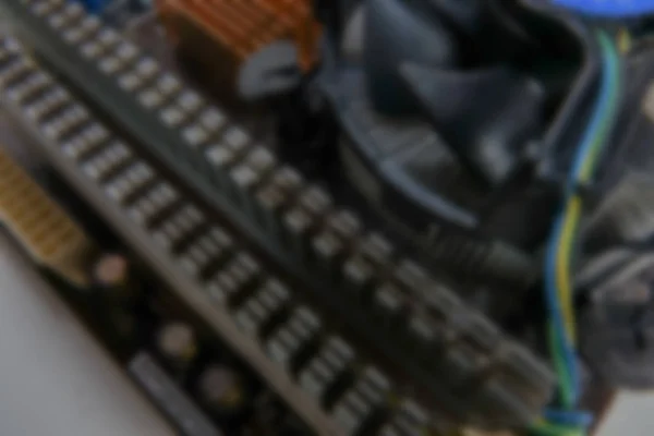 クアラルンプール、2017 年 8 月 15 日: Cpu プロセッサを搭載した電子回路基板の Pcb のクローズ アップ. — ストック写真