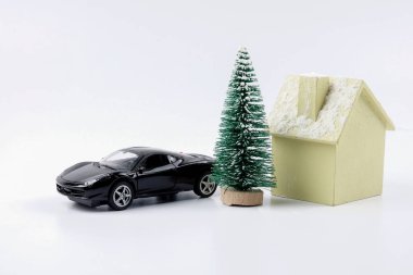 Noel ağacı süsle Noel şenlikli.