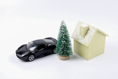 Noel ağacı süsle Noel şenlikli.