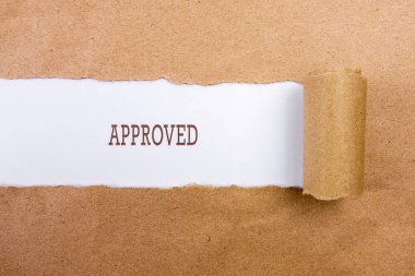 Genel Müdürlük kavramsal metinle yırtık kağıt.