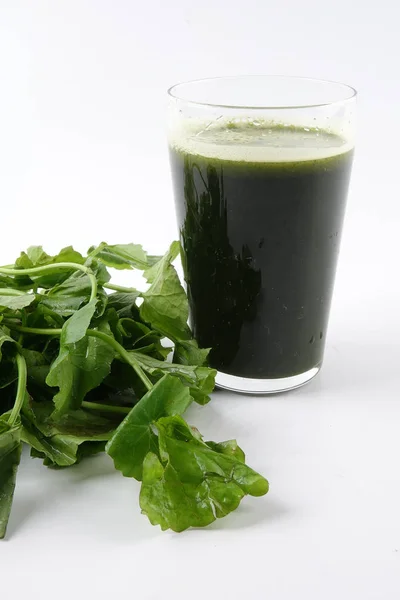 Jus Pennywort Également Connu Sous Nom Pegaga Les Bienfaits Isoète — Photo