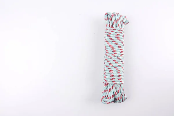 Various Colour Ropes Isolated White Background — Stock Photo, Image