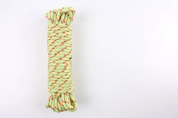 Various Colour Ropes Isolated White Background — Stock Photo, Image