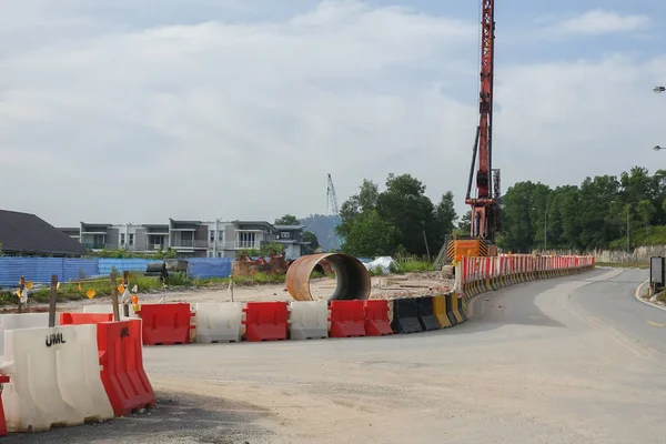 Kuala Lumpur Abril 2018 Construção Traço Alto Perto Shah Alam — Fotografia de Stock