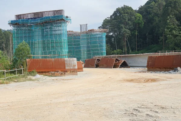 Kuala Lumpur April 2018 Construction Dash Highway Shah Alam Dash — Stock Photo, Image