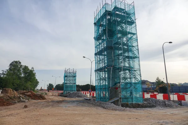 Kuala Lumpur Abril 2018 Construção Traço Alto Perto Shah Alam — Fotografia de Stock