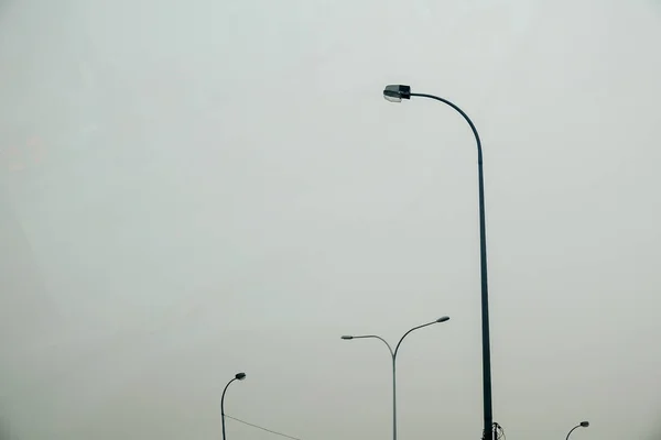 Low Visibility Rural View Dangerous Haze Fog Kuala Lumpur Malaysia — Stock Photo, Image