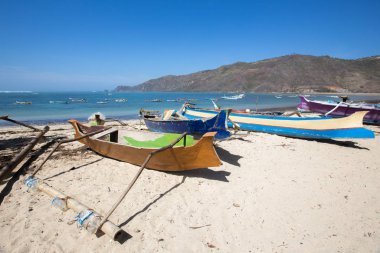 Muhteşem tropikal plajın manzarası. Doğa bileşimi ve canlı renkler.