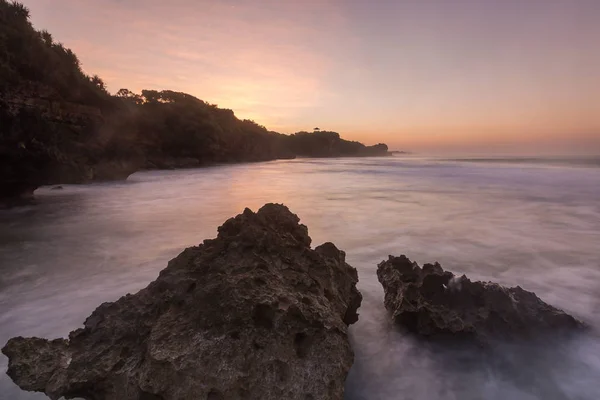 Vista Panorâmica Incrível Praia Tropical Composição Natureza Cores Vibrantes — Fotografia de Stock