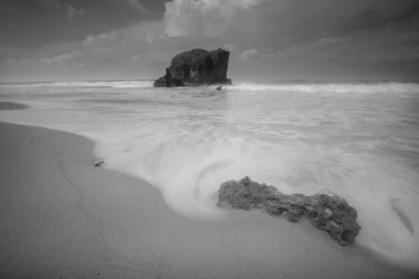 Scénický Pohled Úžasnou Tropickou Pláž Složení Přírody Zářivé Barvy — Stock fotografie